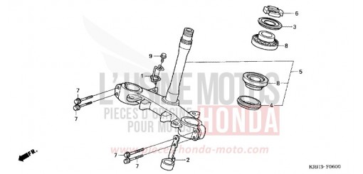 TIGE DE DIRECTION XR125L5 de 2005
